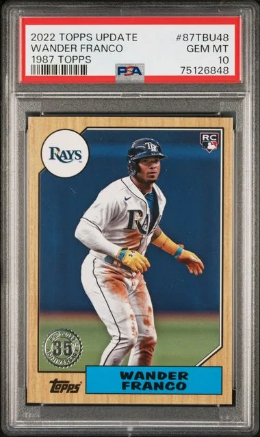 2022 Topps Wander Franco 1987 Topps Baseball #87Tbu48 card image
