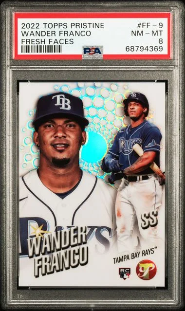 2022 Topps Wander Franco Pristine Fresh Faces #FF-9 card image