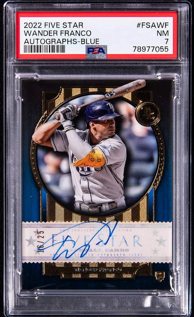 2022 Topps Wander Franco Five Star Autograph Aqua #FSA-WF card image