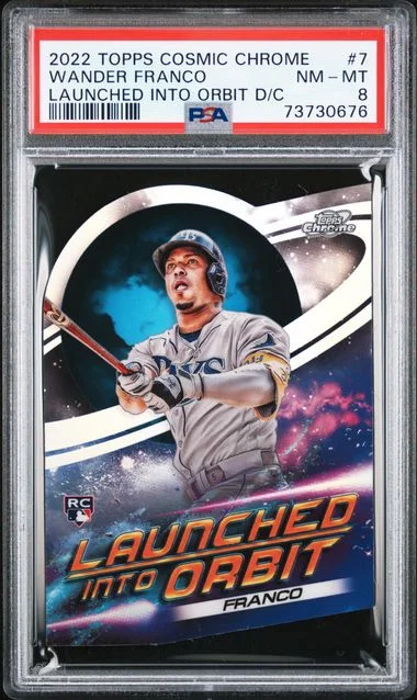 2022 Topps Wander Franco Cosmic Chrome Launched Into Orbit Die-Cut #LIO-7 card image