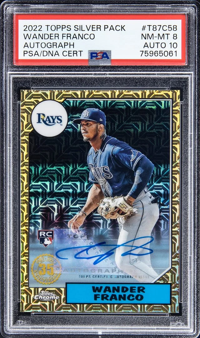 2022 Topps Wander Franco Silver Pack Autograph #T87C-58 card image