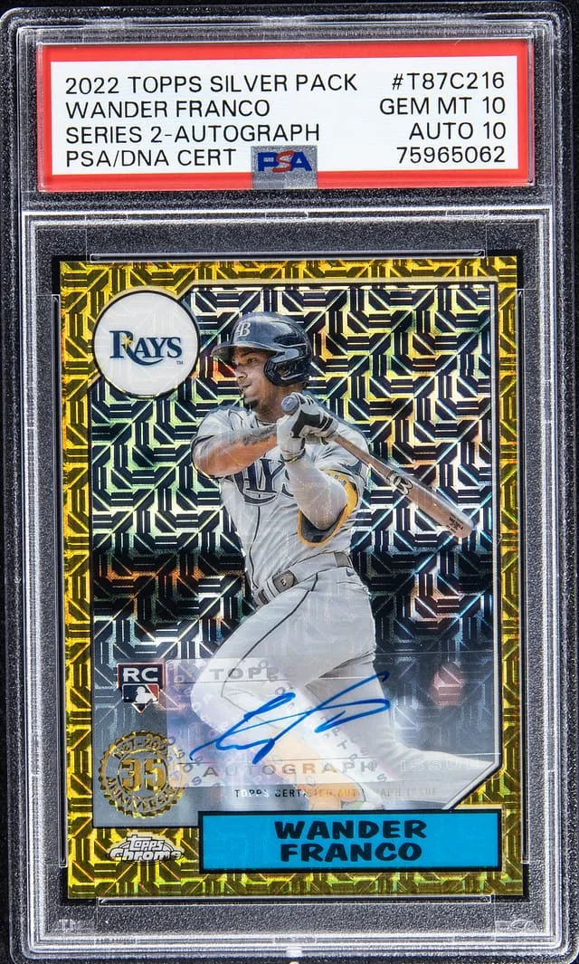 2022 Topps Wander Franco Silver Pack Series 2 Autograph #T87C2-16 card image