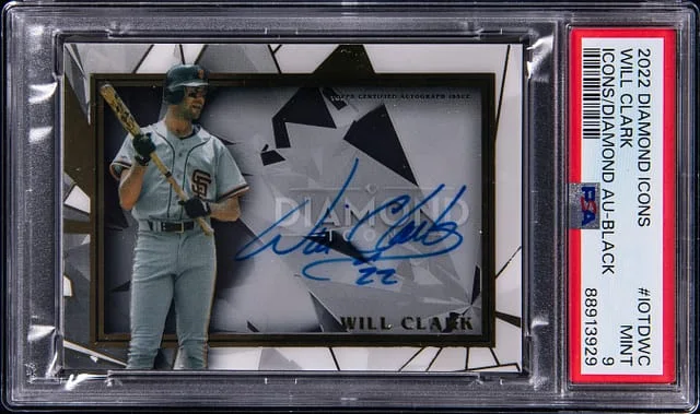 2022 Topps Will Clark Diamond Icons Autograph Black #IOTD-WC card image