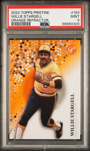 2022 Topps Willie Stargell Pristine Orange Refractor #163 card image