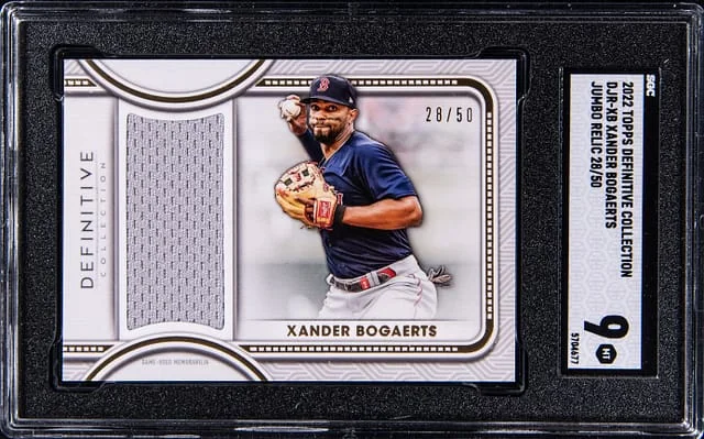 2022 Topps Xander Bogaerts Definitive Collection Jumbo Relic #DJR-XB card image