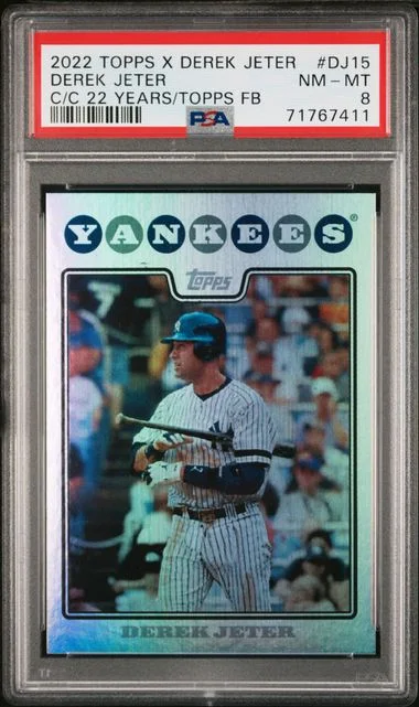 2022 Topps Years Of Topps Foilboard Dj15 Derek Jeter X Derek Jeter: Call Of The Captain #22 card image