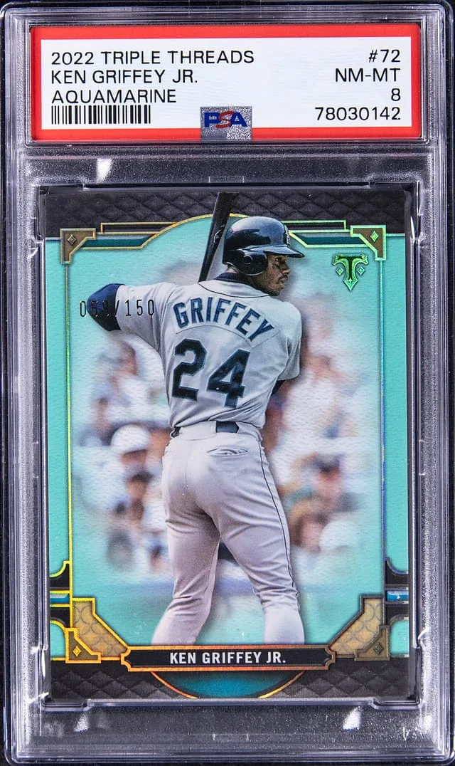 2022 Triple Threads Aquamarine Ken Griffey Jr #72 card image