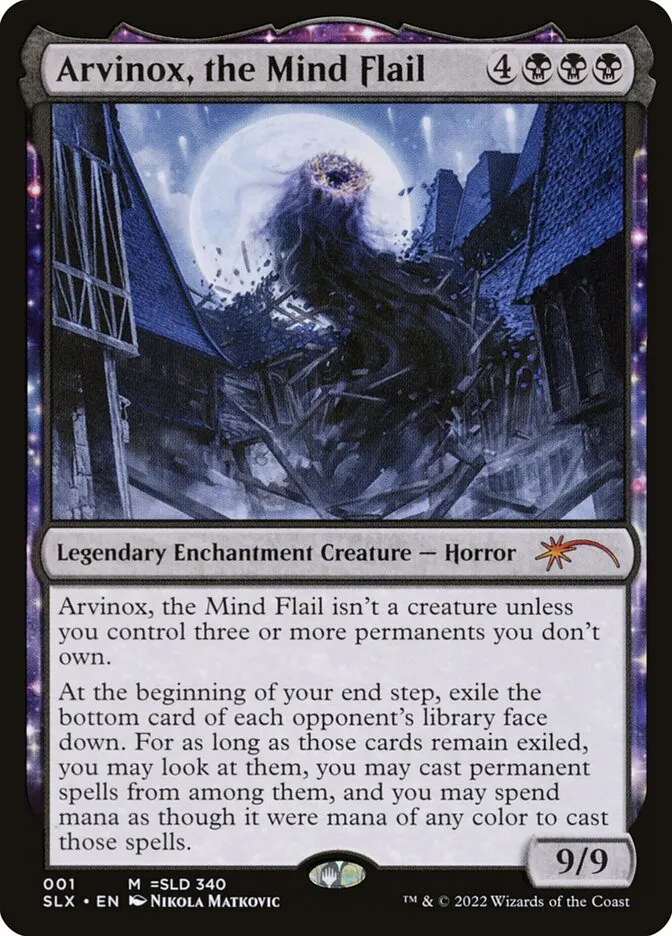 2022 Universes Within Arvinox, the Mind Flail mythic #1 unlisted card image