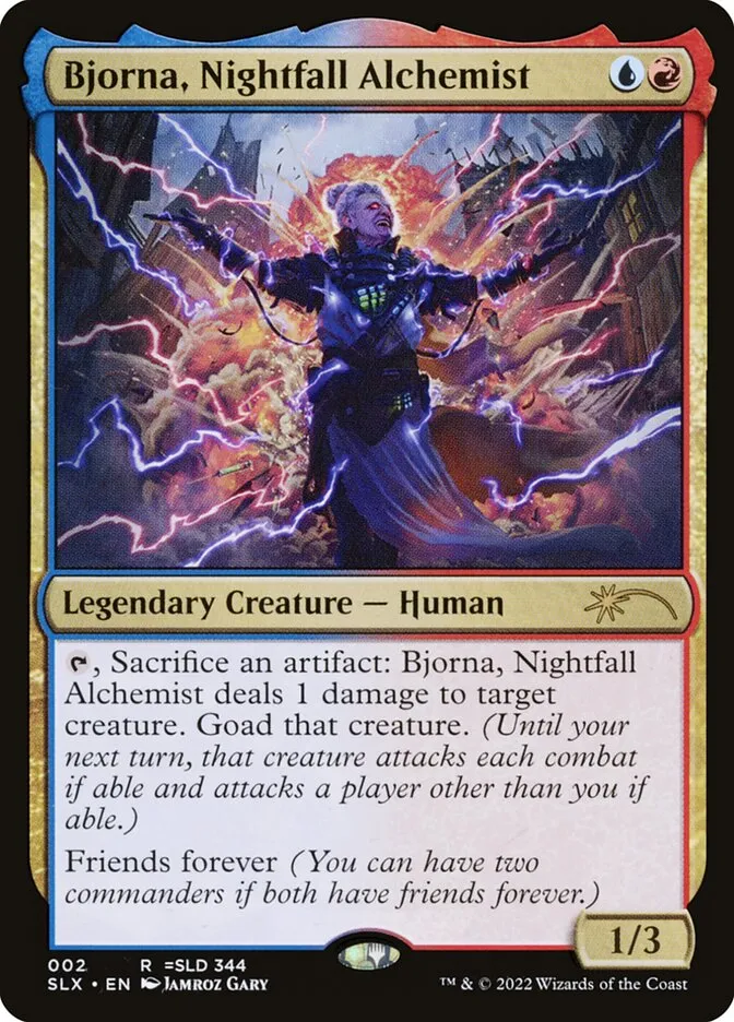 2022 Universes Within Bjorna, Nightfall Alchemist rare #2 unlisted card image