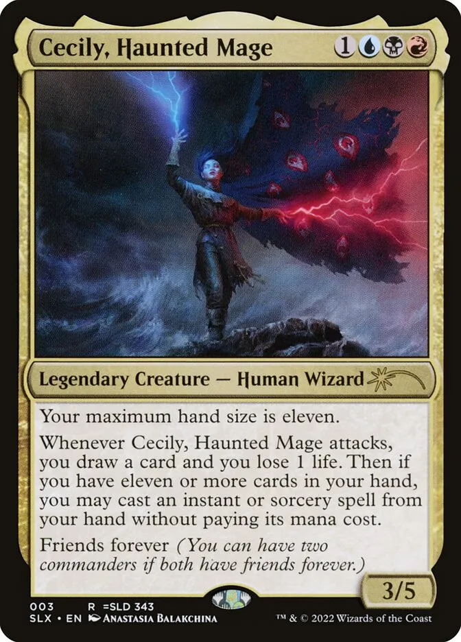 2022 Universes Within Cecily, Haunted Mage rare #3 unlisted card image