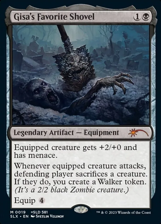 2022 Universes Within Gisa's Favorite Shovel mythic #19 unlisted card image