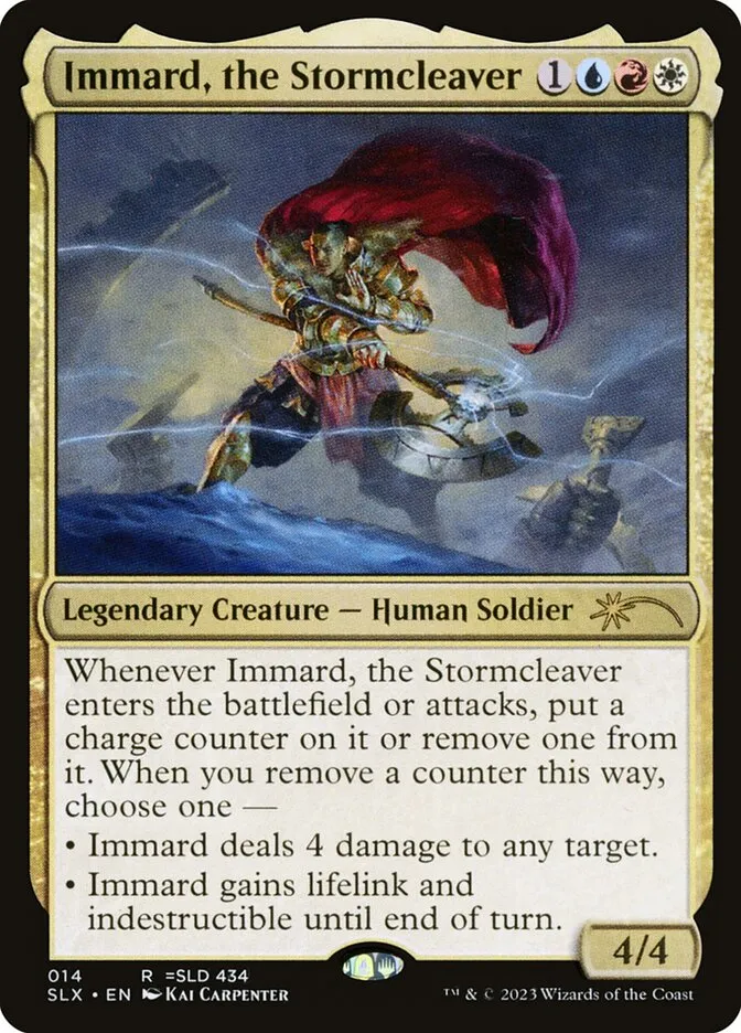 2022 Universes Within Immard, the Stormcleaver rare #14 unlisted card image