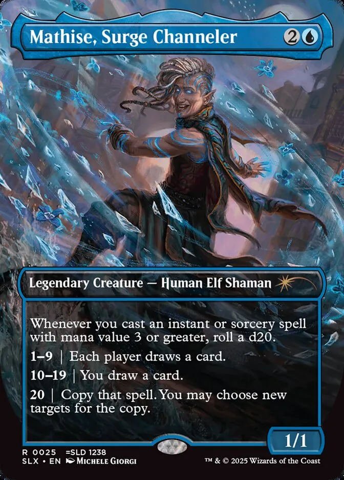 2022 Universes Within Mathise, Surge Channeler rare #25 unlisted card image