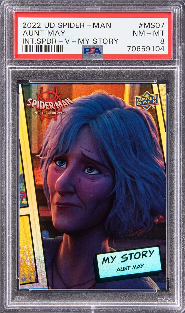 2022 Upper Deck Aunt May Spider-Man Into The Spider-Verse My Story #MS-07 card image