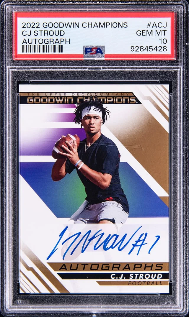 2022 Upper Deck Goodwin Champions CJ Stroud Autograph #ACJ card image