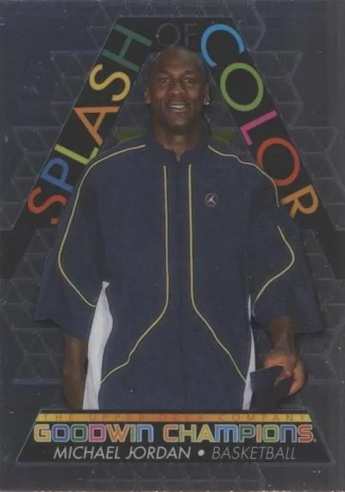 2022 Upper Deck Goodwin Champions Michael Jordan Splash of Color Platinum #SCP1 card image