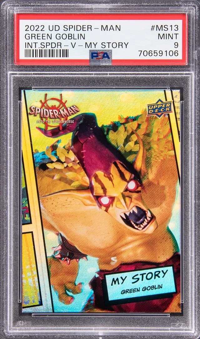 2022 Upper Deck Green Goblin Spider-Man Into The Spider-Verse My Story #MS-13 card image