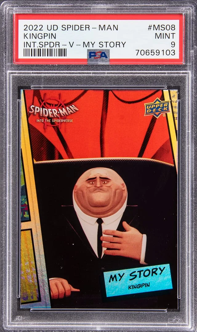 2022 Upper Deck Kingpin Spider-Man Into The Spider-Verse My Story #MS-08 card image
