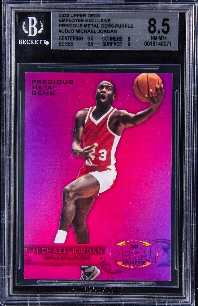 2022 Upper Deck Michael Jordan Employee Exclusive Precious Metal Gems (PMG) Purple #UDJO card image