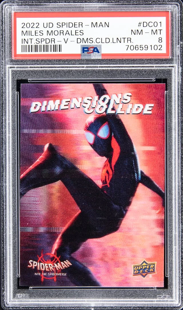 2022 Upper Deck Miles Morales Spider-Man Into The Spider-Verse Dimensions Collide Lenticulars #DC-01 card image
