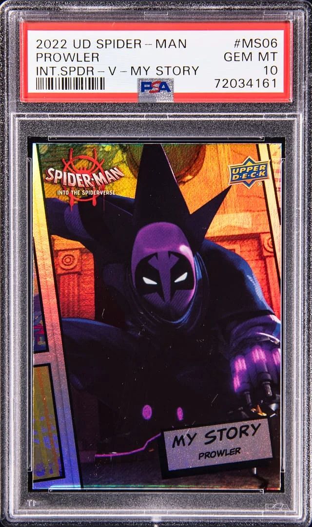 2022 Upper Deck Prowler Spider-Man Into the Spider-Verse My Story #MS06 card image