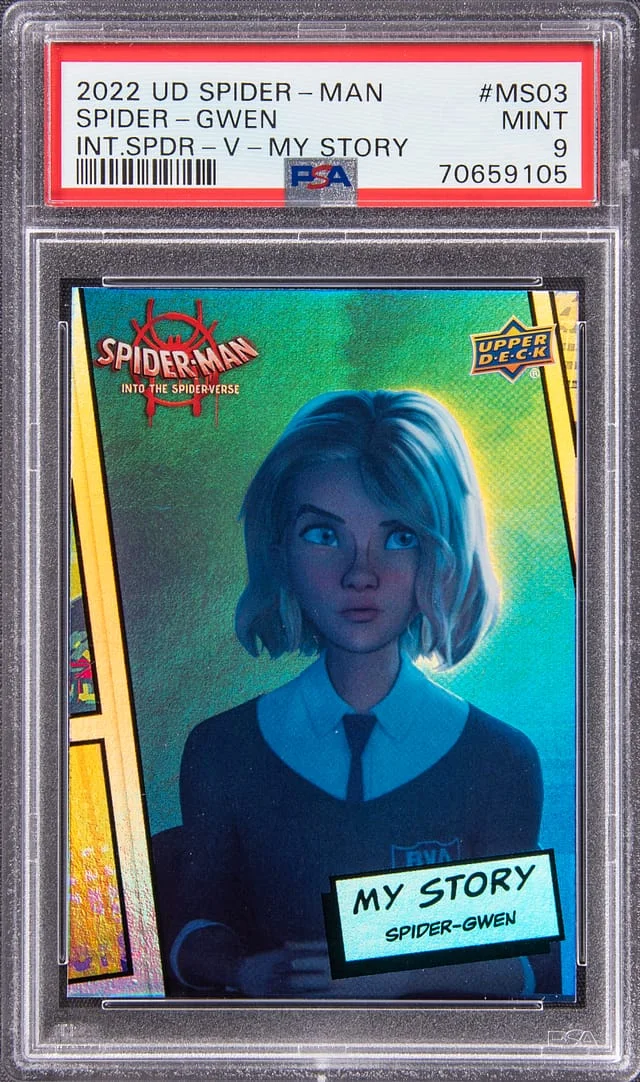 2022 Upper Deck Spider-Gwen Spider-Man Into The Spider-Verse My Story #MS-03 card image