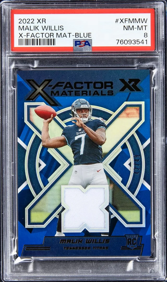 2022 XR X-Factor Materials - Blue Malik Wallis #XFMMW card image