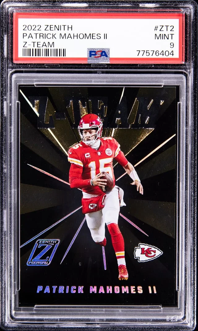 2022 Zenith Z-Team Patrick Mahomes II #ZT-2 card image