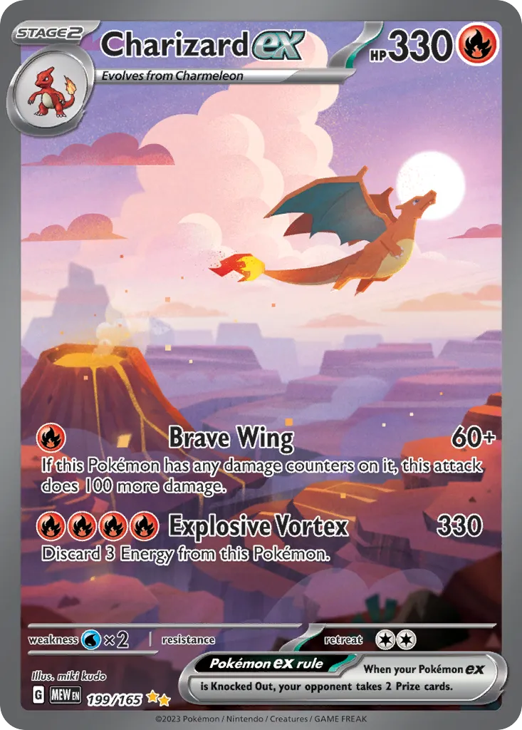 2023 151 Charizard ex #199/165 Special Illustration Rare card image