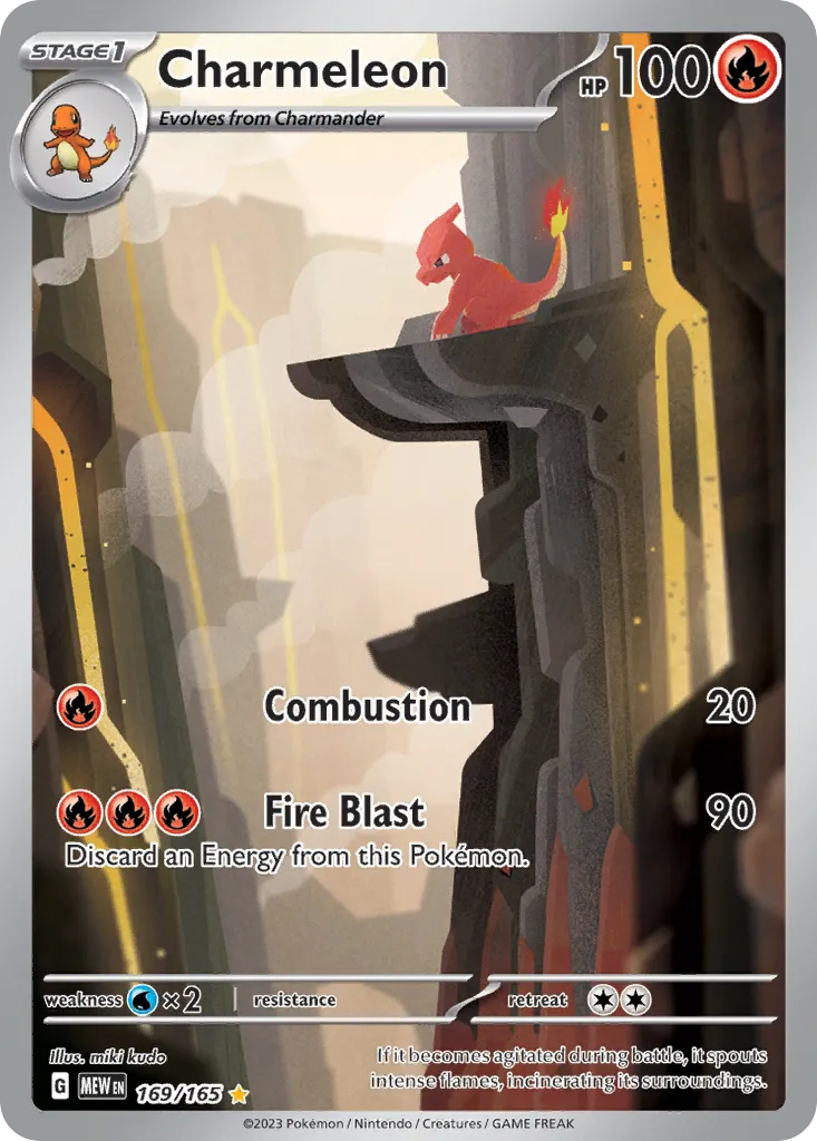 2023 151 Charmeleon Uncommon #005/165 Uncommon card image