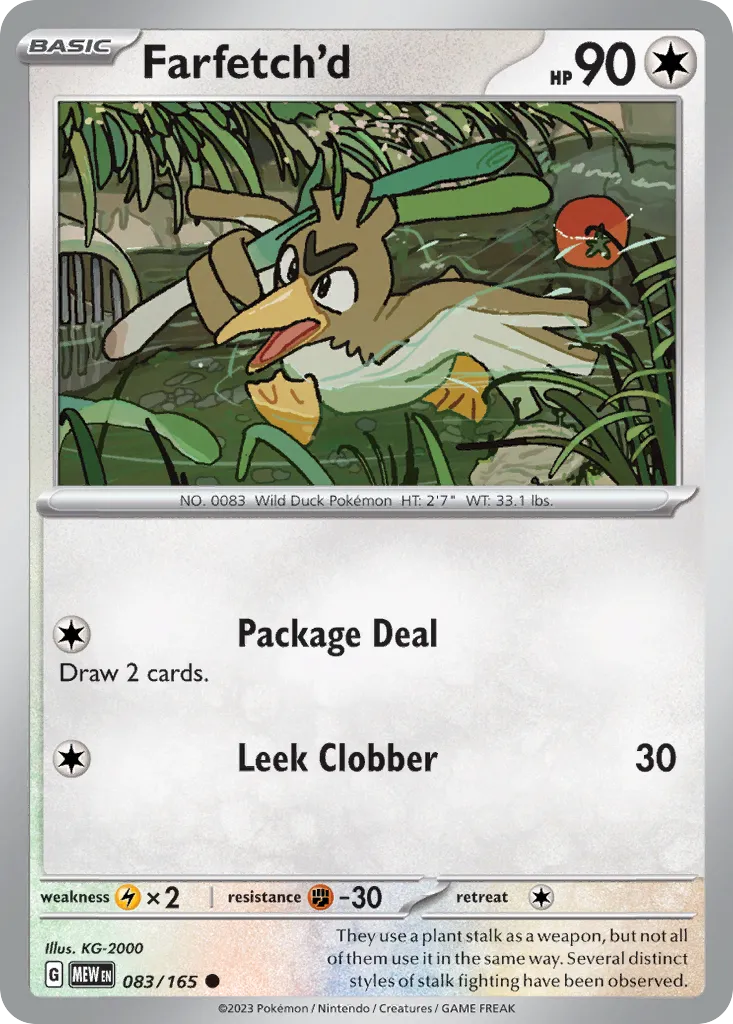 2023 151 Farfetch'd Common #083/165 Common card image