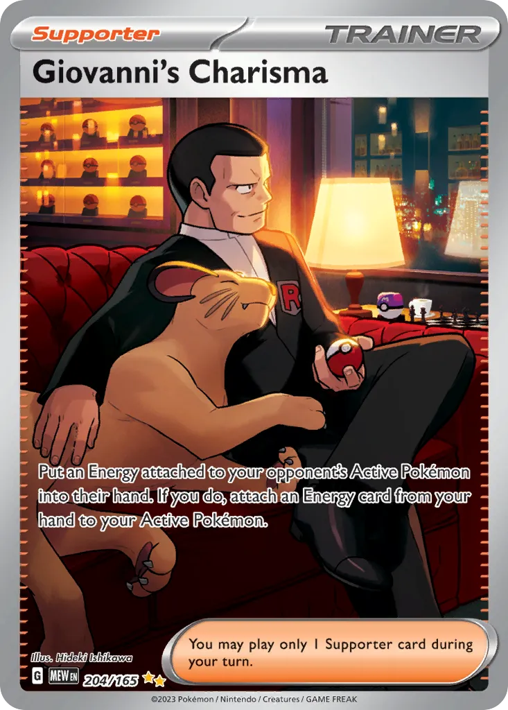 2023 151 Giovanni's Charisma #197/165 Ultra Rare card image