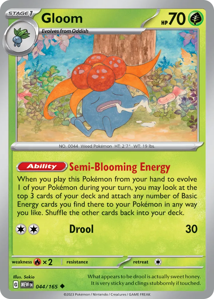 2023 151 Gloom Uncommon #044/165 Uncommon card image