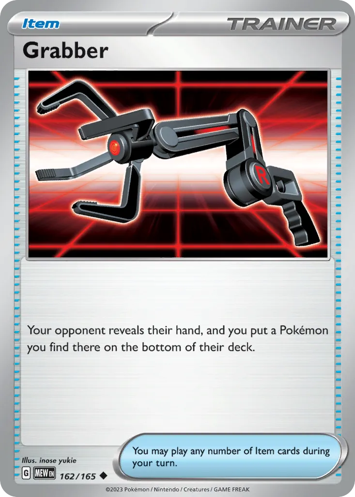 2023 151 Grabber Uncommon #162/165 Uncommon card image