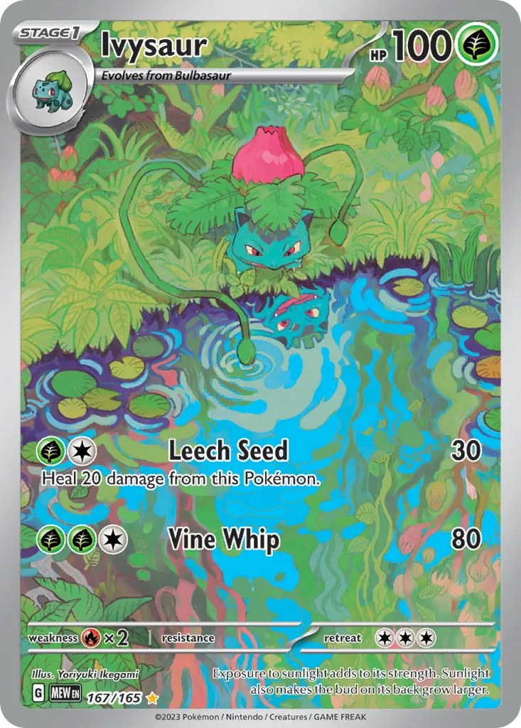 2023 151 Ivysaur Uncommon #002/165 Uncommon card image