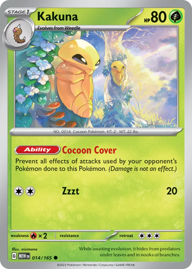 2023 151 Kakuna Common #014/165 Common card image