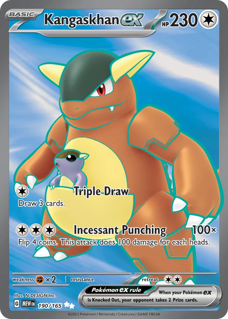 2023 151 Kangaskhan ex #115/165 Double Rare card image