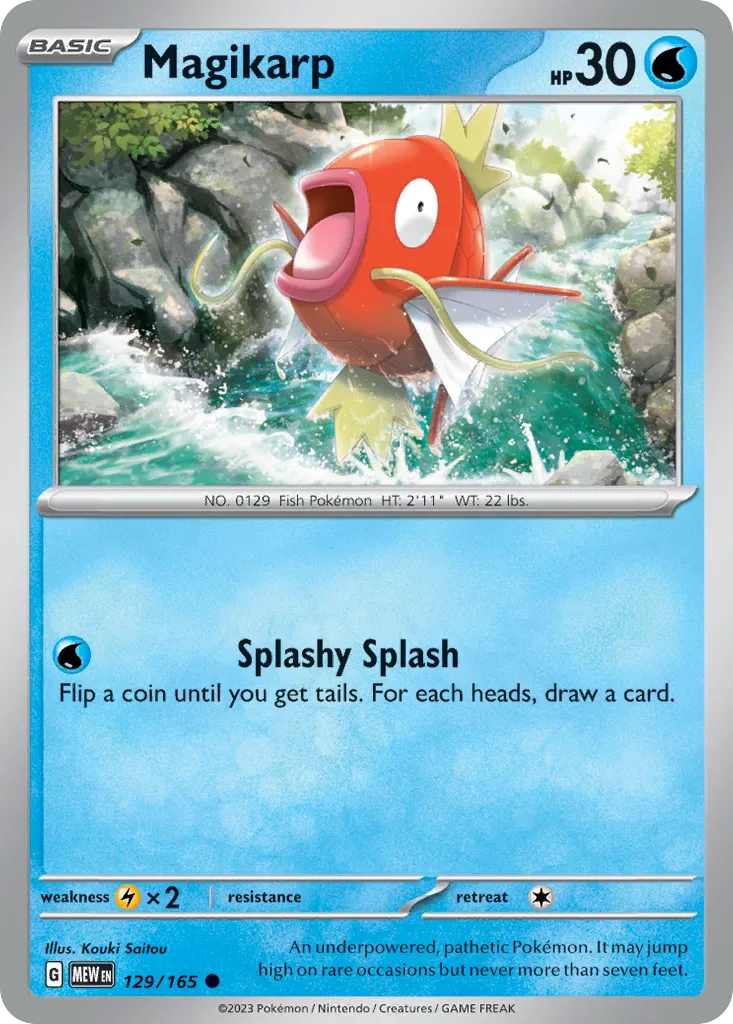 2023 151 Magikarp Common #129/165 Common card image