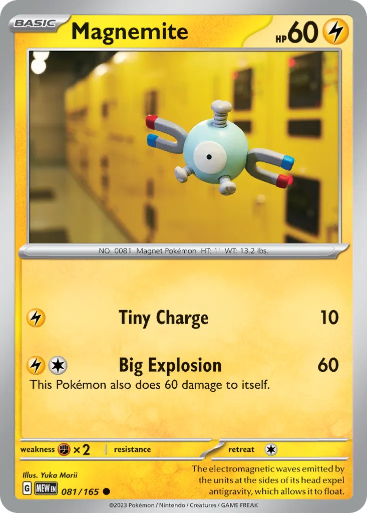 2023 151 Magnemite #081/165 Common card image