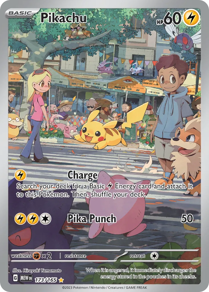 2023 151 Pikachu Common #025/165 Common card image