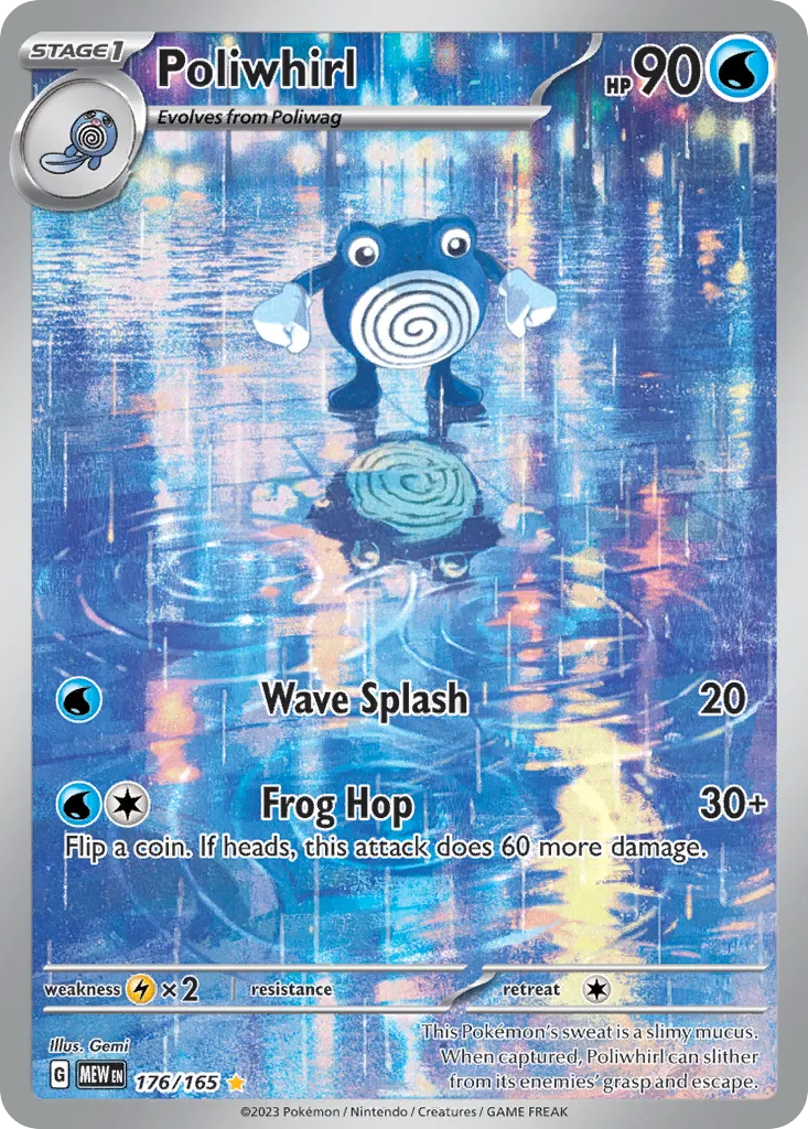 2023 151 Poliwhirl Common #061/165 Common card image
