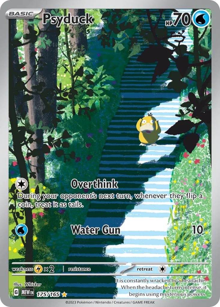 2023 151 Psyduck Common #054/165 Common card image