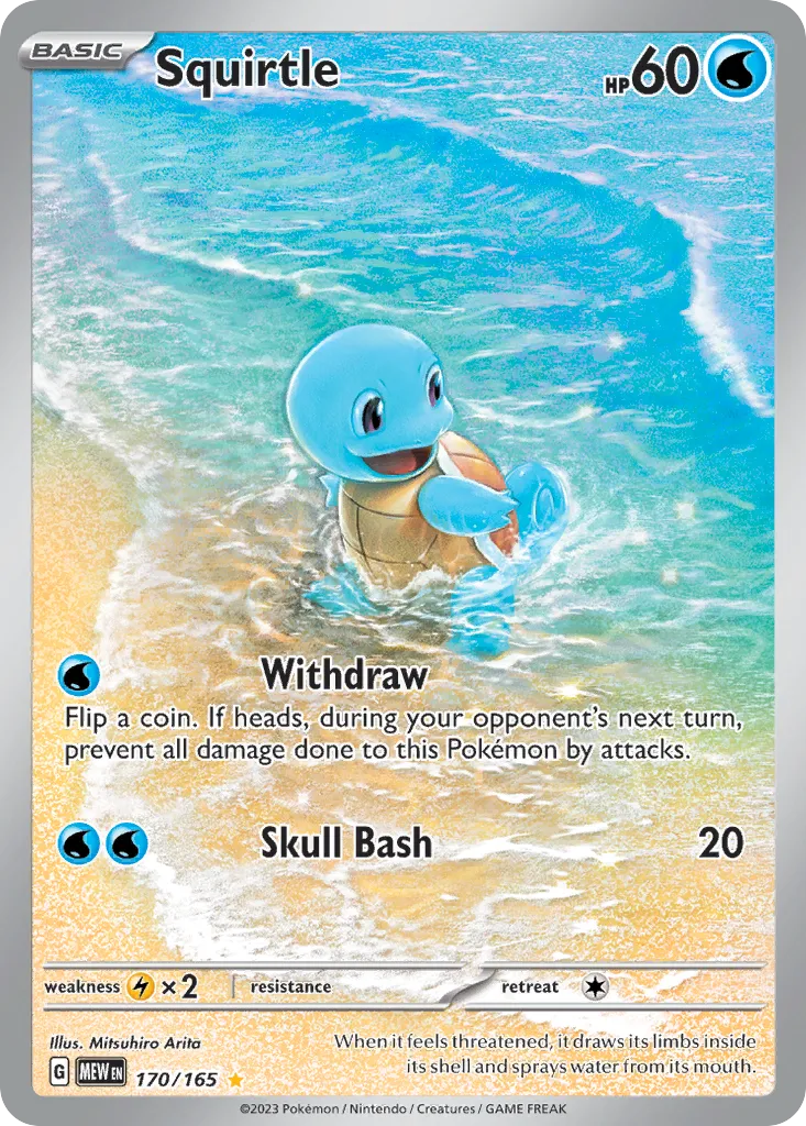 2023 151 Squirtle Common #007/165 Common card image