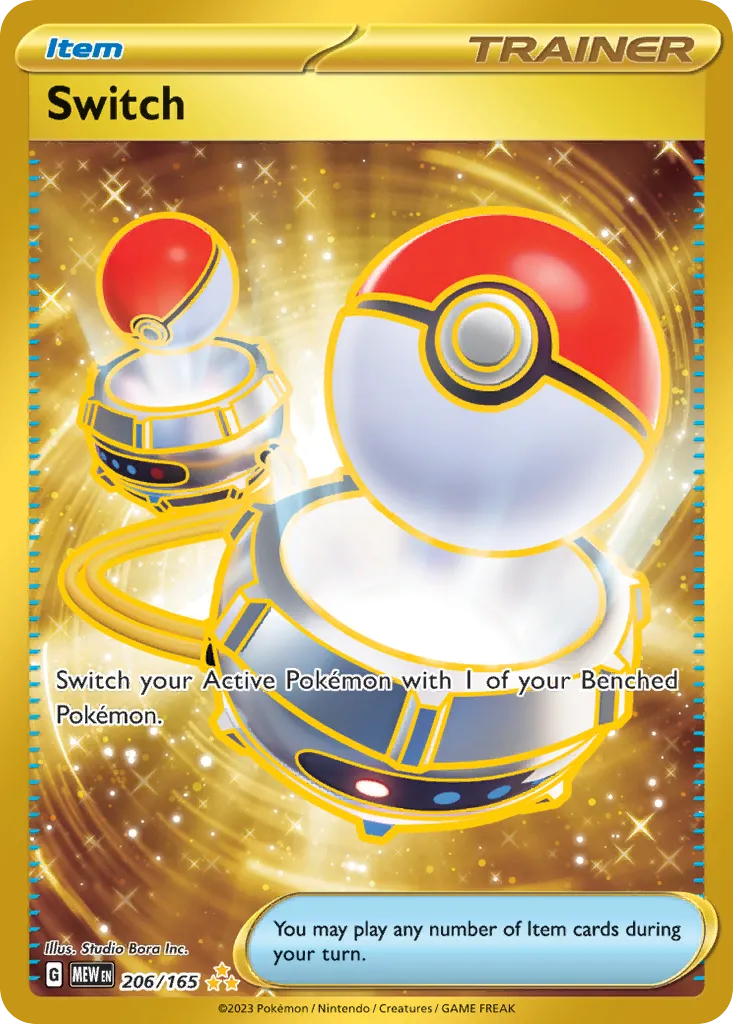 2023 151 Switch Hyper Rare #206/165 Hyper Rare card image