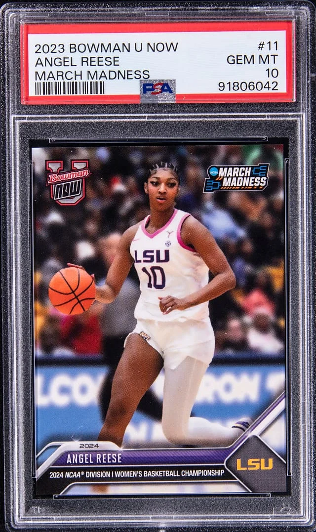 2023-24 Bowman Angel Reese U Now March Madness #11 card image
