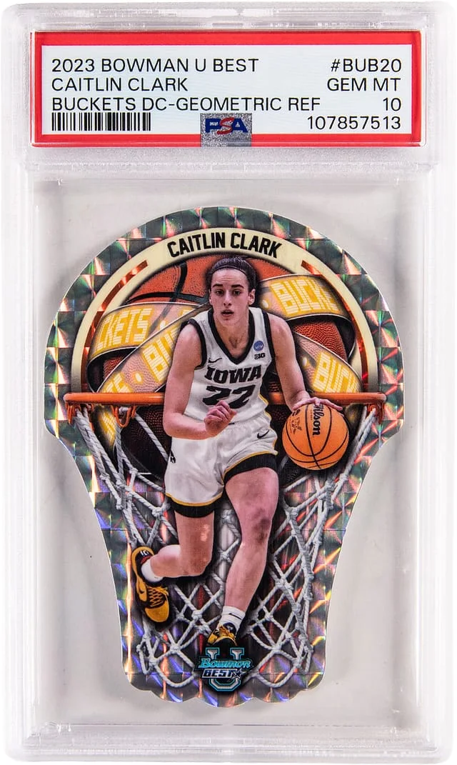 2023-24 Bowman Best Caitlin Clark Buckets Die Cut #BUB-20 card image