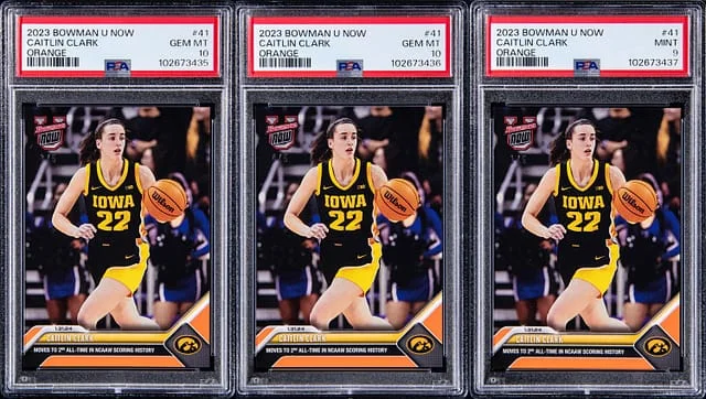 2023-24 Bowman Caitlin Clark U Now Orange #41 card image