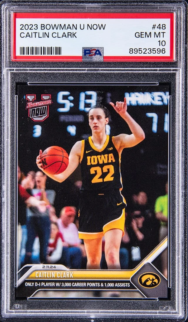 2023-24 Bowman Caitlin Clark U Now #48 card image