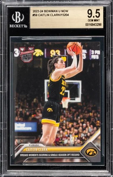 2023-24 Bowman Caitlin Clark U Now #59 card image
