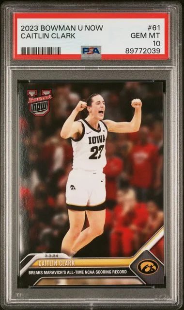 2023-24 Bowman Caitlin Clark U Now #61 card image